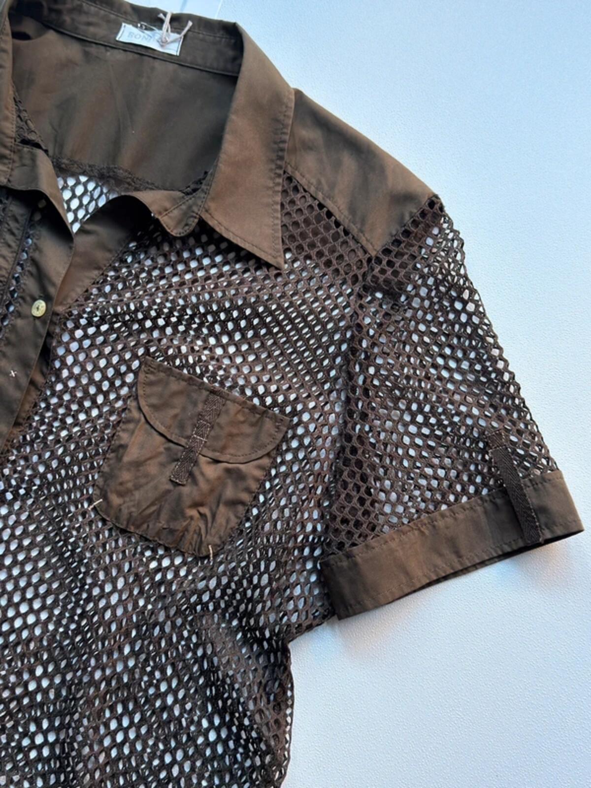 Y2K Khaki String Shirt Large Ladies