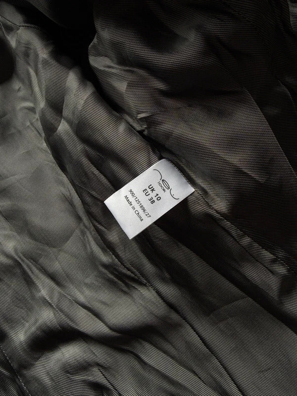Y2K New Look Brown Leather Jacket – Women’s Size 10