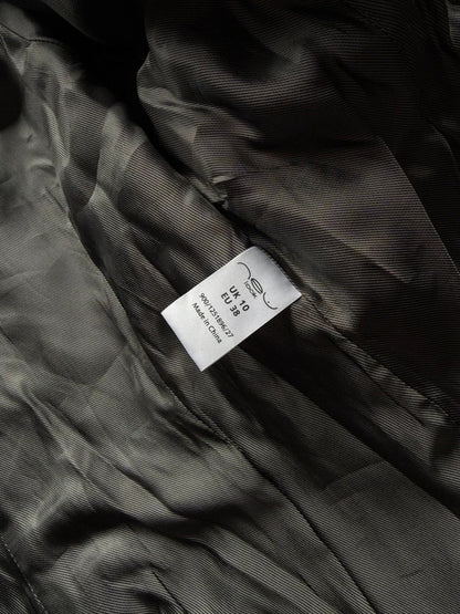 Y2K New Look Brown Leather Jacket – Women’s Size 10