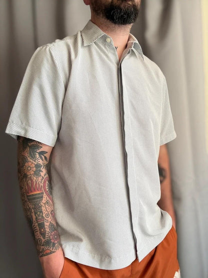 90s Next Vintage Casual Short Sleeve Check Shirt Large