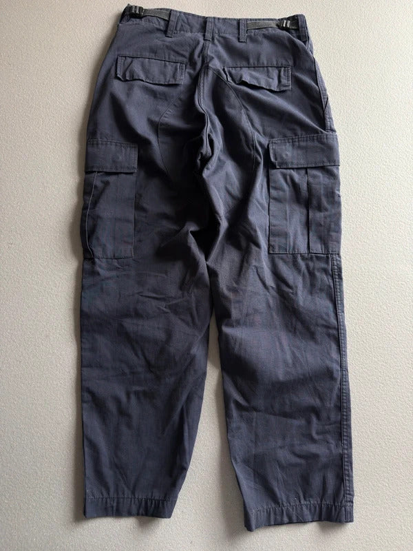 Ripstop Combat Cargo Trousers – Navy – Military Style – W28 L28