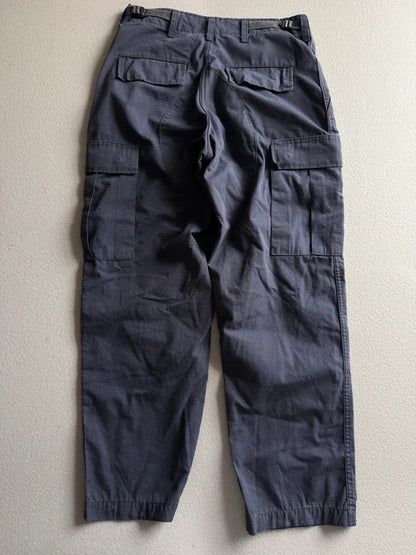 Ripstop Combat Cargo Trousers – Navy – Military Style – W28 L28