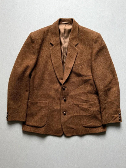 Thomas Burberry Wool Tweed Jacket Vintage 90s 48”