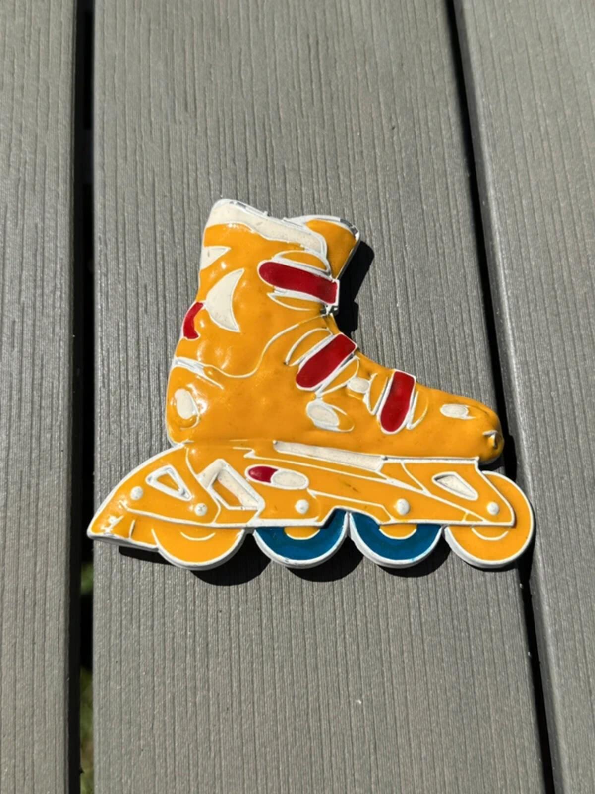 Vintage Rollerskate Belt Buckle Metal