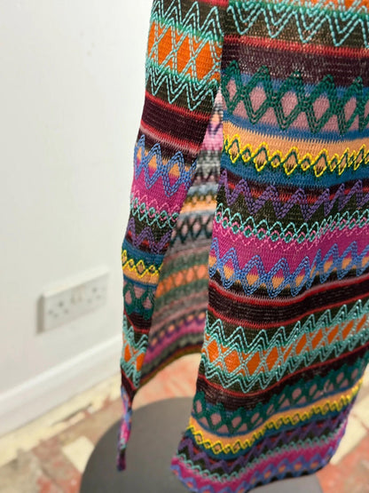 90s Sleeveless Long Woven Dress Medium