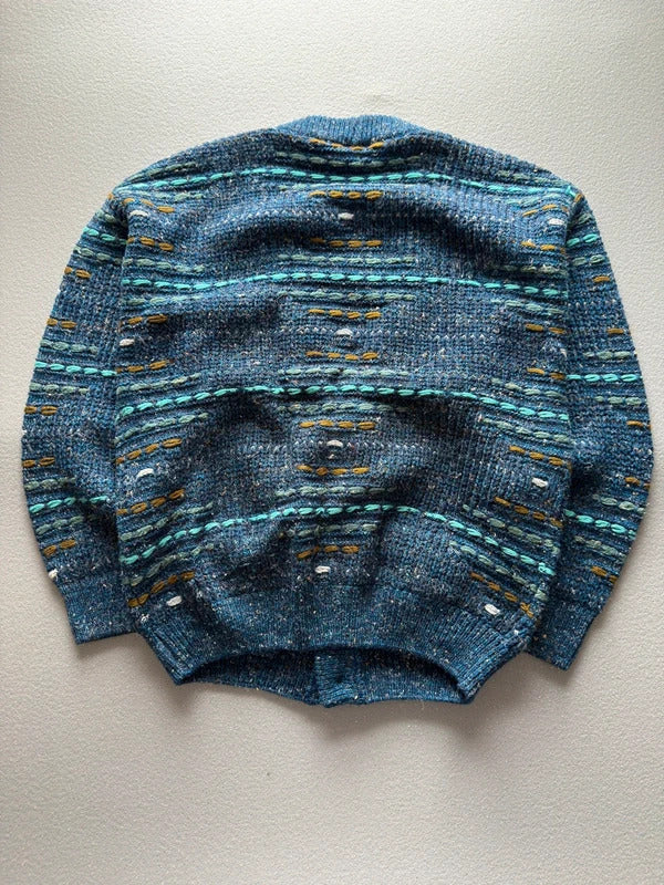 Vintage Cosby Style Grunge Cardigan Medium