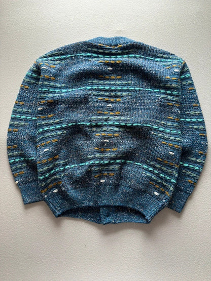 Vintage Cosby Style Grunge Cardigan Medium