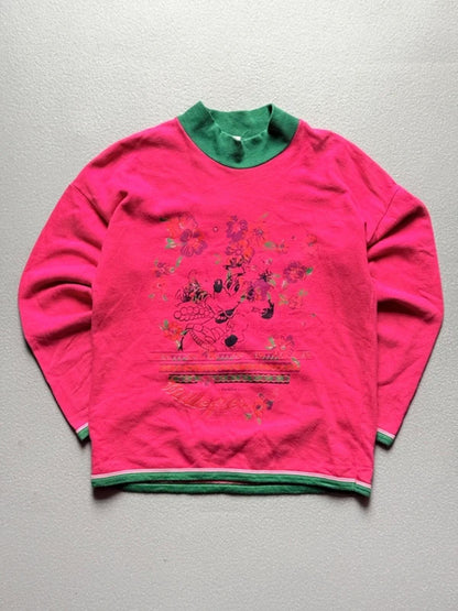 Disney Sweatshirt Vintage 80s Large Ladies Minnie Mouse