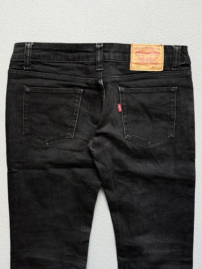 Levi’s 557 Low Rise Bootcut Black Ladies Jeans 30”