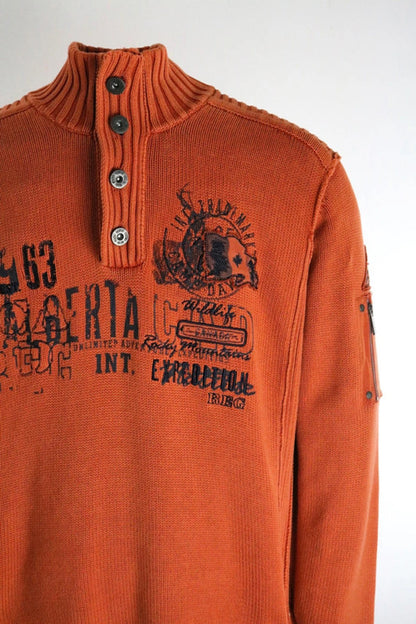 Y2K Camp David Chunky Cotton Utility Jumper XL