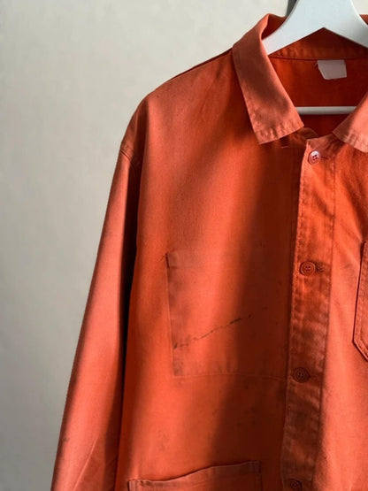 Vintage Orange French Euro Work Jacket XL