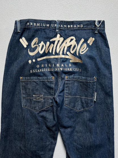 Southpole Y2K Baggy Carpenter Jeans 34”