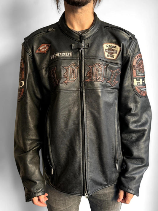 Harley Davidson Leather Biker Jacket XXL
