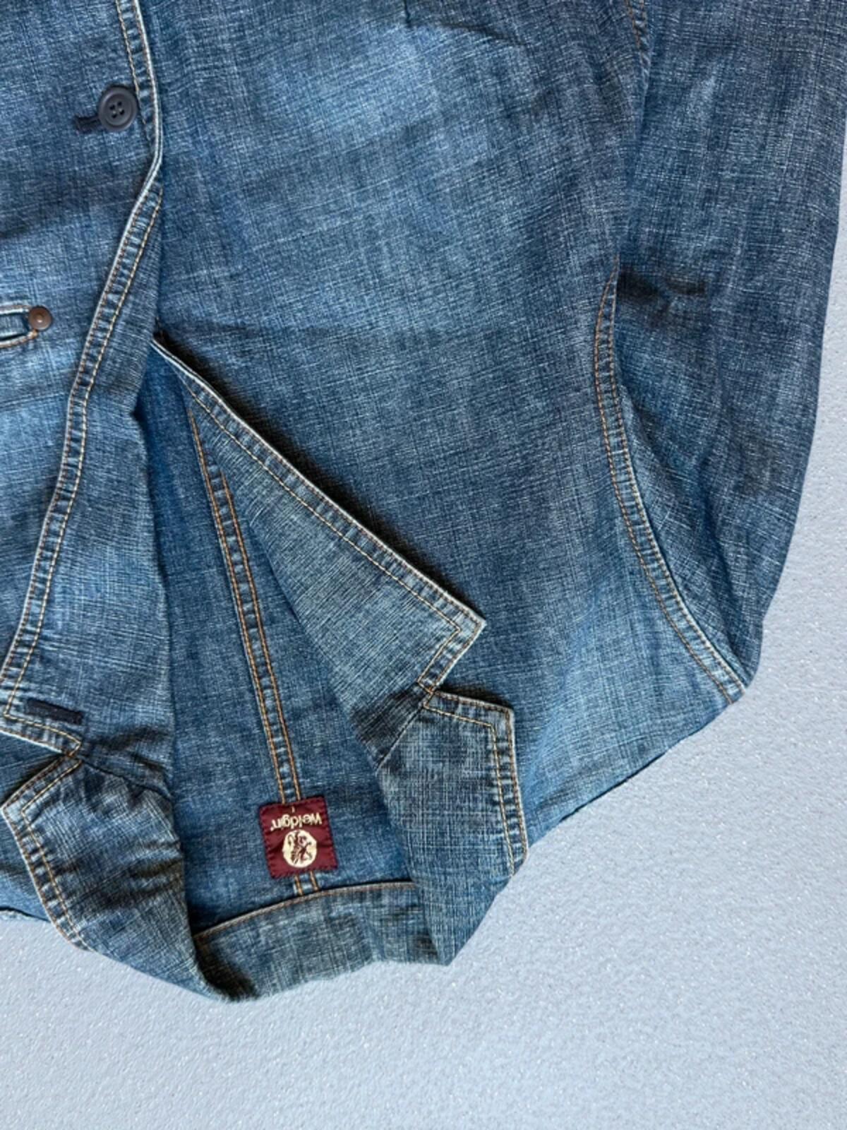 2000s Denim Chore Jacket Large Ladies