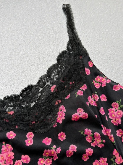 Y2K Floral Slip Dress Small 8/10
