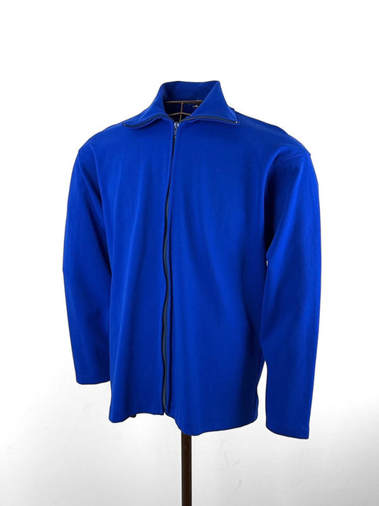 1970s Track Jacket Full Zip Royal Blue Large