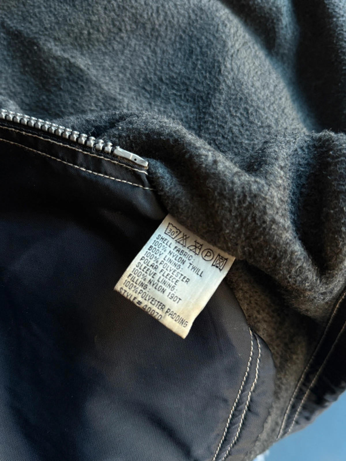 Y2K 90s Rave Jacket Fleece Lined XL