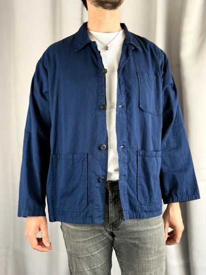 Navy French Work Jacket XL Vintage