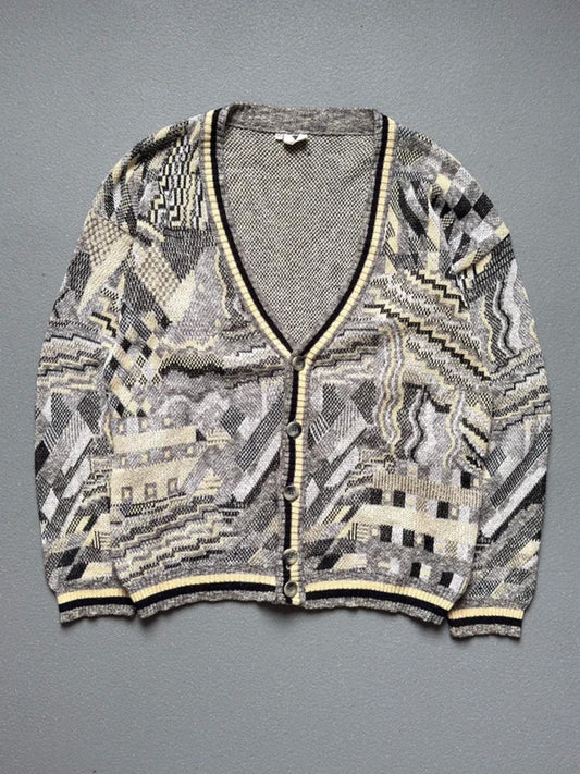 Vintage Pastel Grunge Cardigan XL