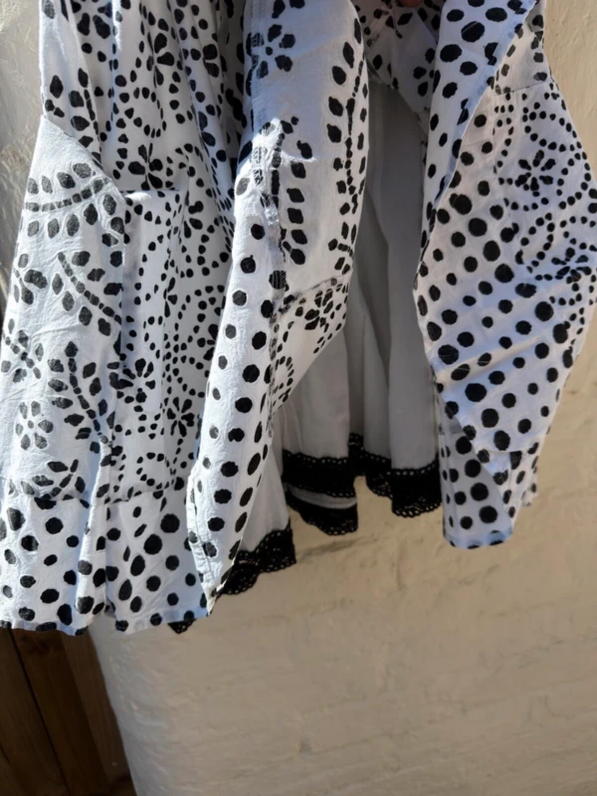 Per Una Summer Strap Dress Size 14 Black & White