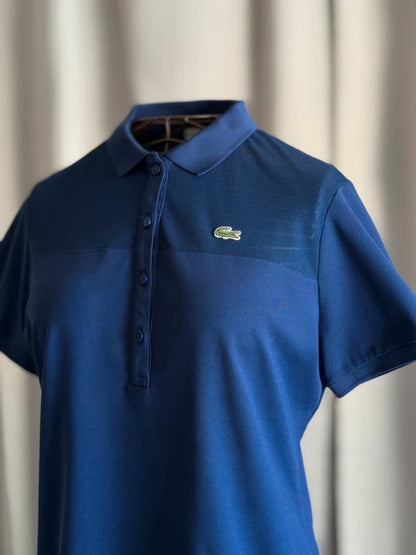 Lacoste Mesh Tennis Ladies Polo Shirt Size 14