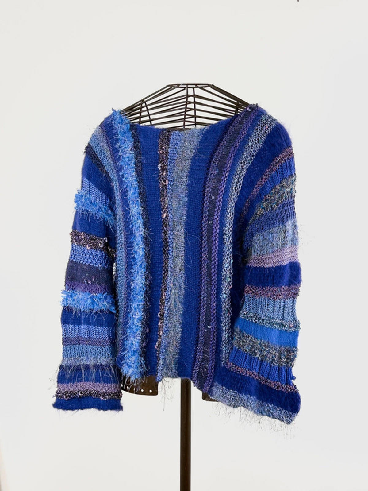 Handknit Beautiful Flared Cuff Sweater XL