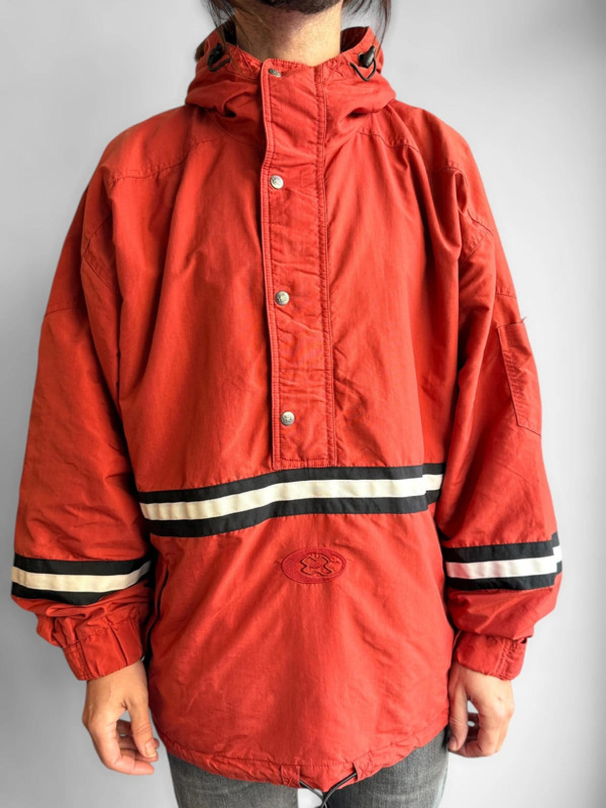 Y2K Pullover Ski Streetwear Smock Jacket XXL