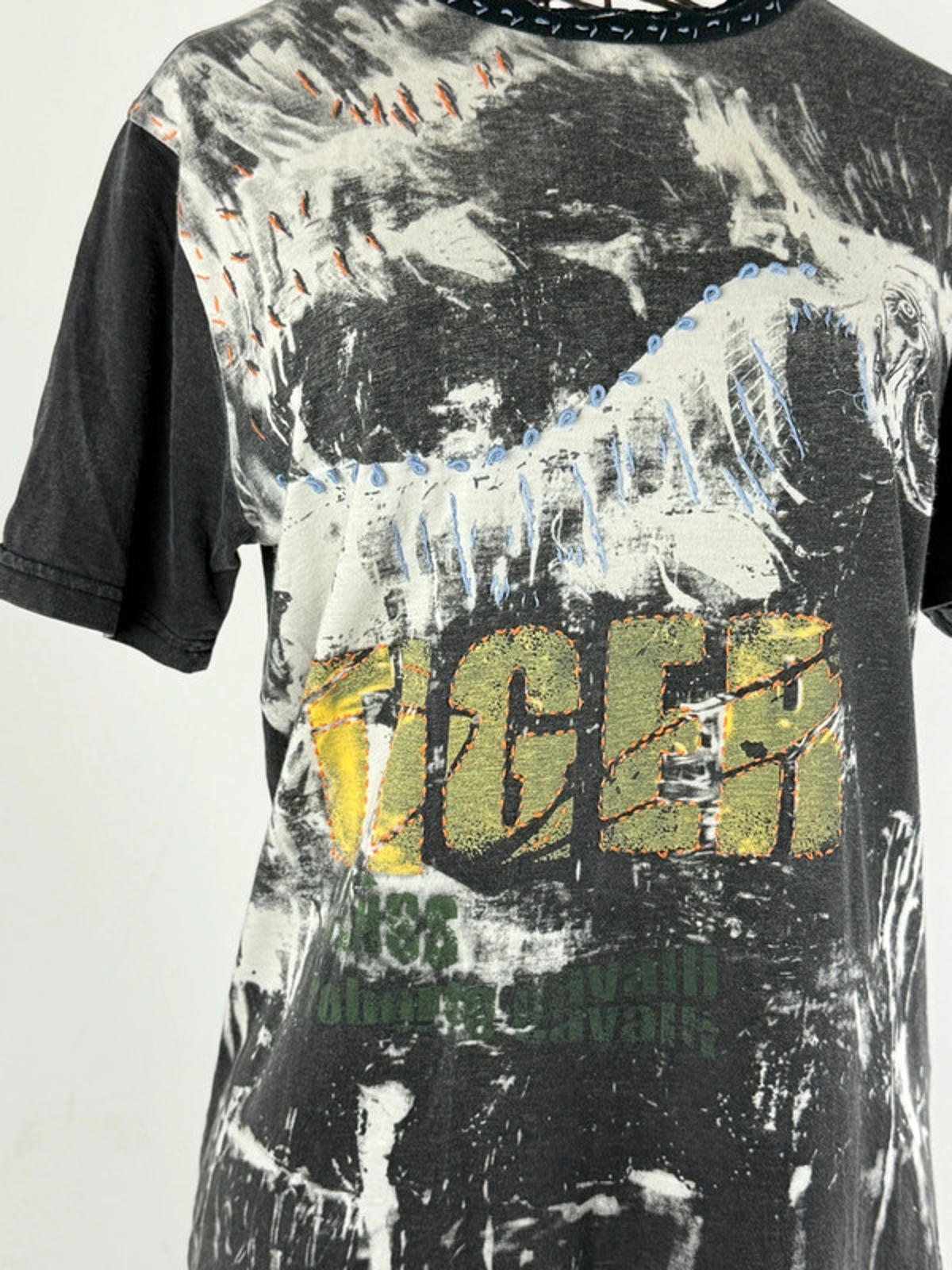 Roberto Cavalli Tiger Print T Shirt XL Ladies