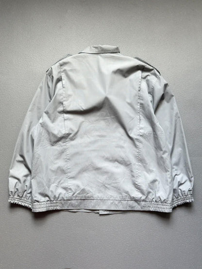 Vintage 1980s Sports Bomber Jacket XL Grey Utlility