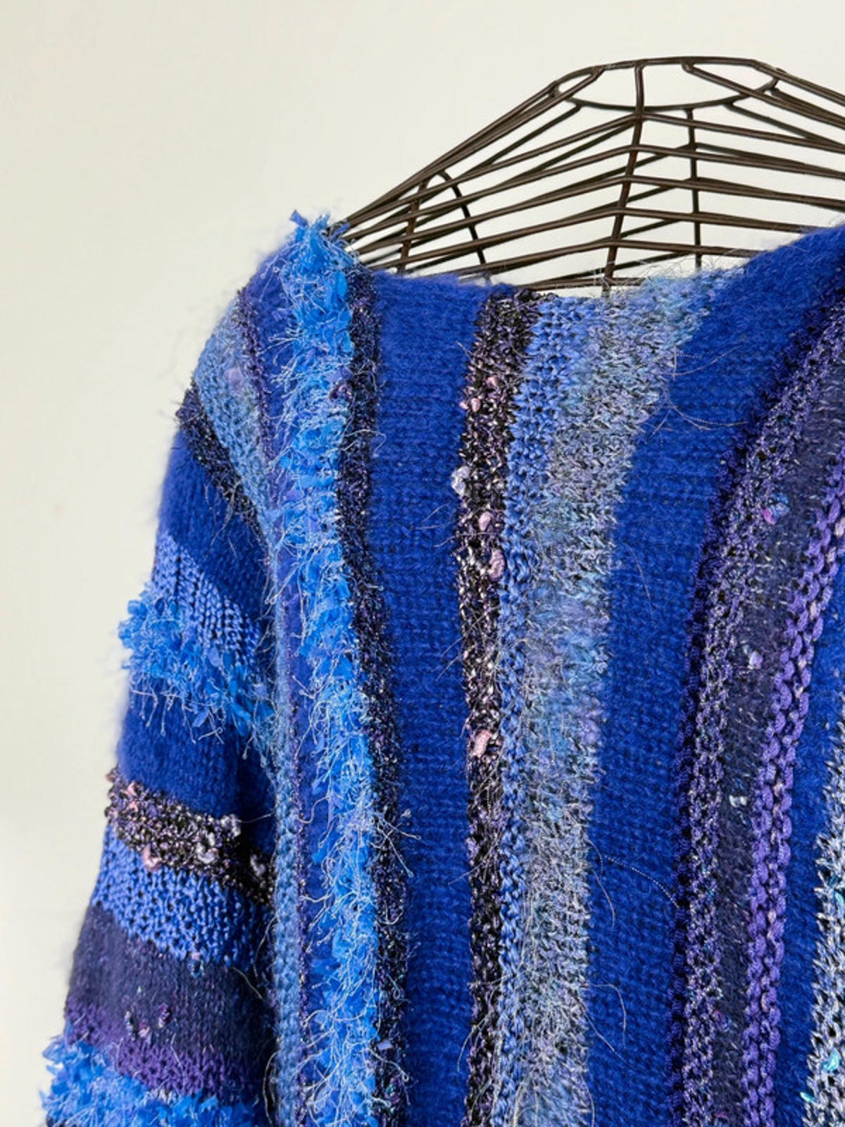 Handknit Beautiful Flared Cuff Sweater XL