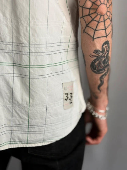 G Star Raw Y2K Short Sleeve Check Shirt Large
