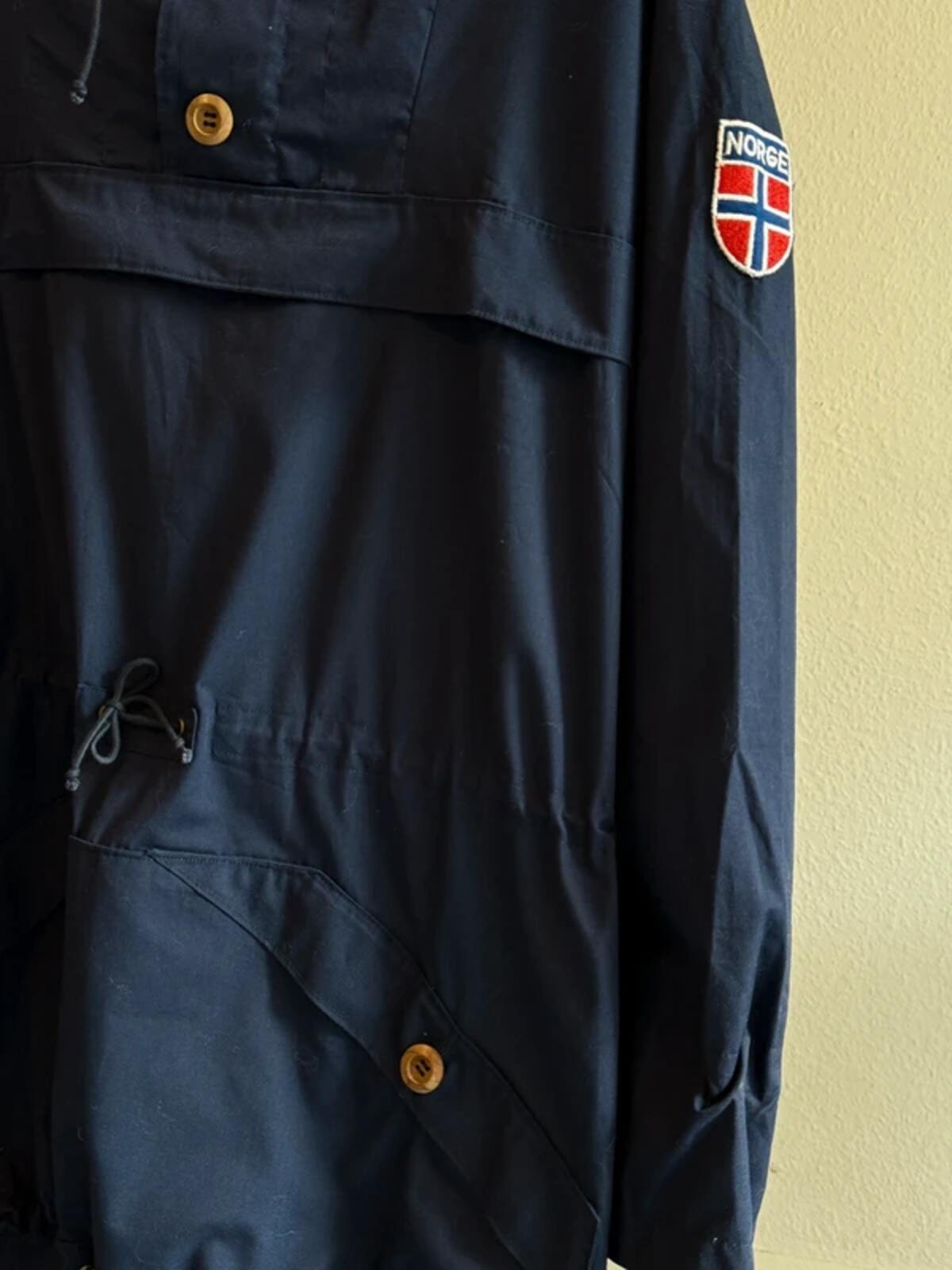 70s Norwegian Mountain Parka Large Vintage Navy