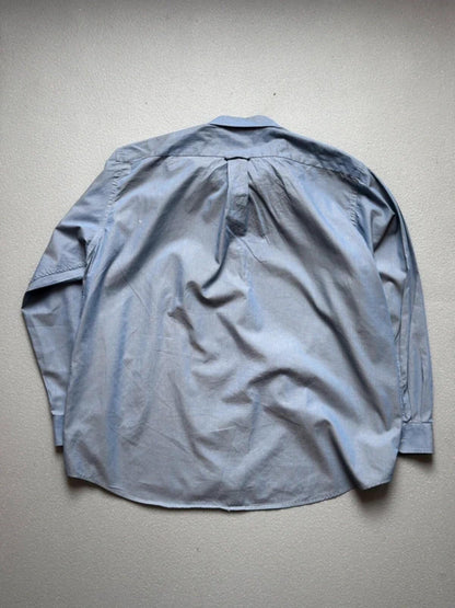 Lacoste 90s Iridescent Blue Grey Shirt XL