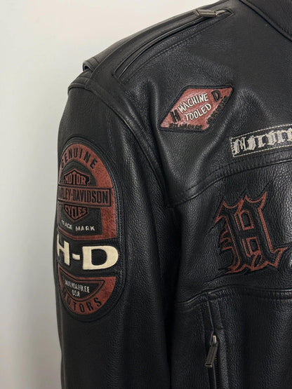 Harley Davidson Leather Biker Jacket XXL