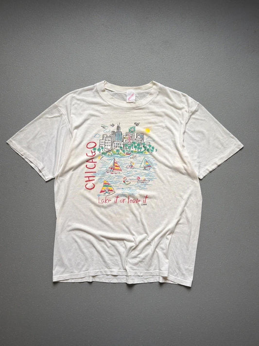 80s Vintage Single Stitch Chicago T Shirt XL