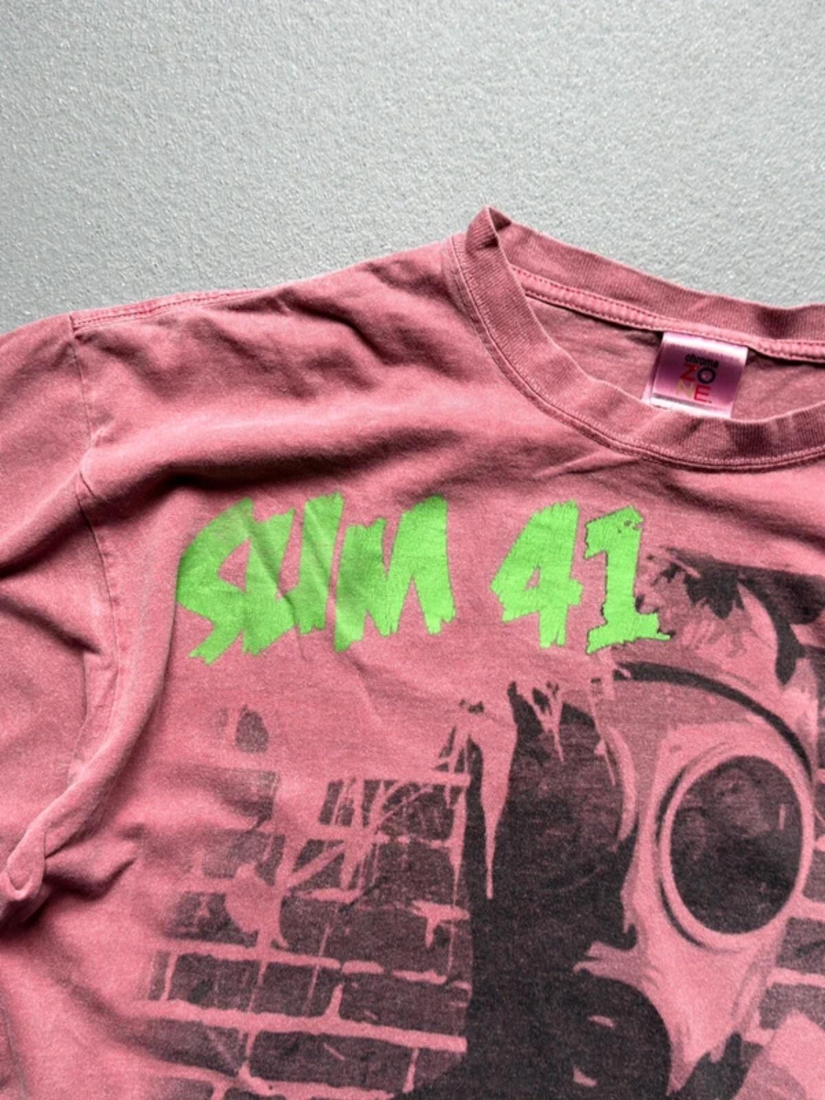 Sun 41 European Tour 2011 T Shirt Medium / Large