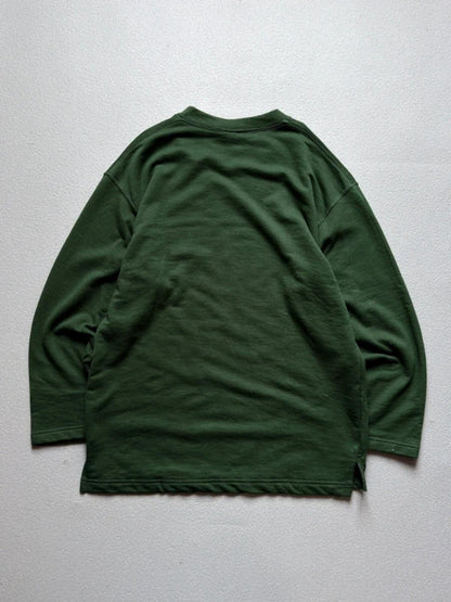 Vintage 90s Fruit of the Loom Blank Sweatshirt Dark Green Large