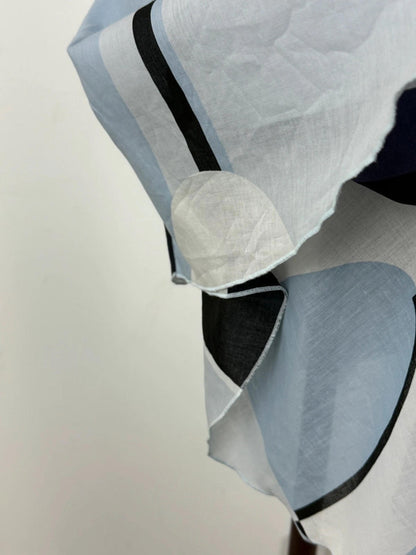 Armani Rope Straps Mini Dress Asymmetrical Cotton y2k 2000s XS