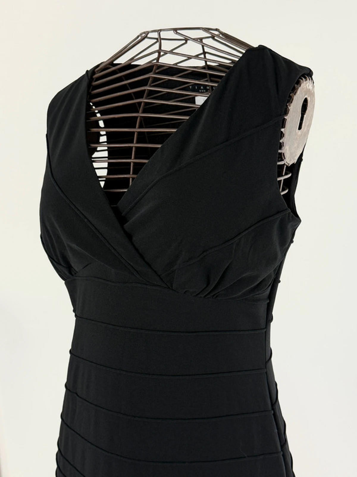 Tiana B Black Fitted Vintage Dress Small 8