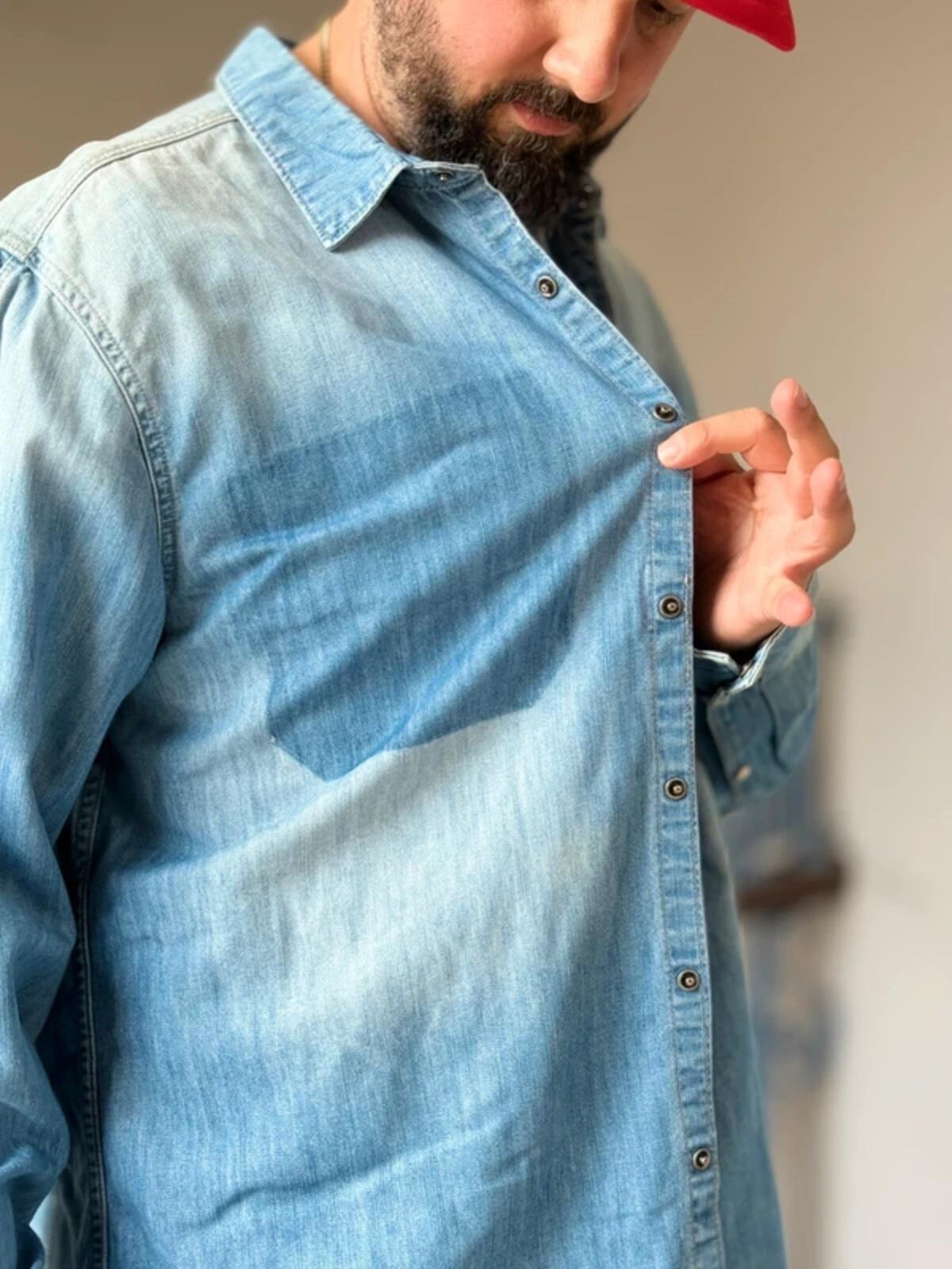G Star Raw Ghost Pocket Denim Shirt 2XL