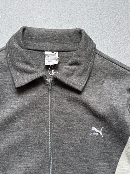 Puma 80s Casual Track Jacket Large Grey
