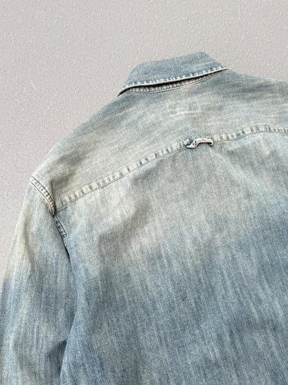 Armani 2000s Denim Shirt Large