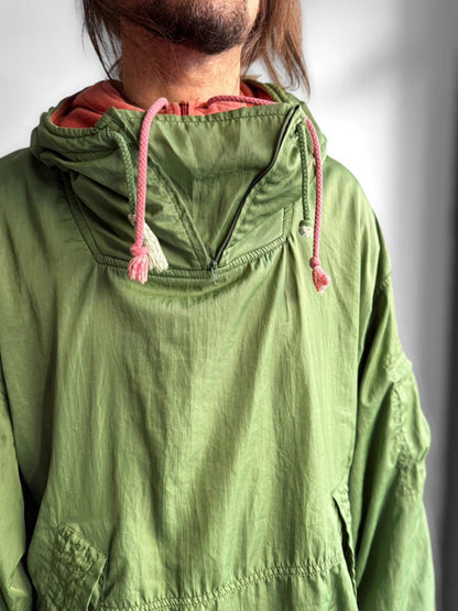 Vintage Reversible Utility Smock Hooded Jacket XXL