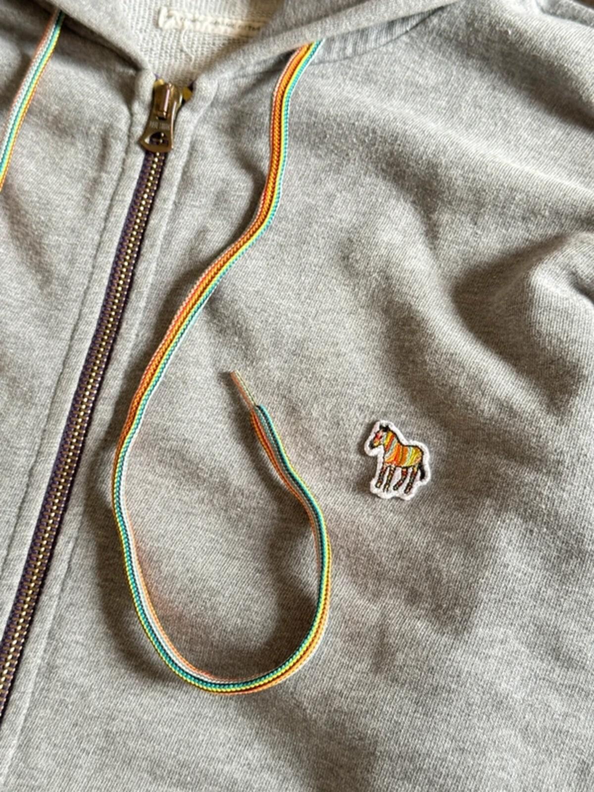 Paul Smith Zebra Hoodie Medium Rainbow Stripe Lace