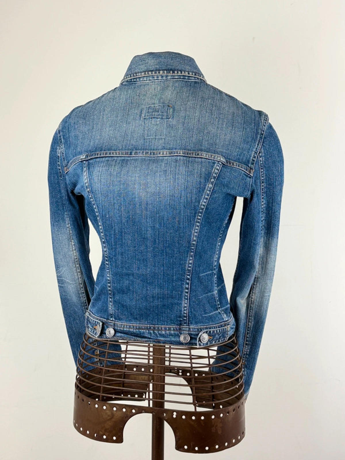 Dolce & Gabbana Y2K Clasp Denim Jacket Size 8