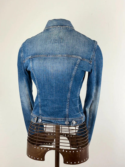 Dolce & Gabbana Y2K Clasp Denim Jacket Size 8