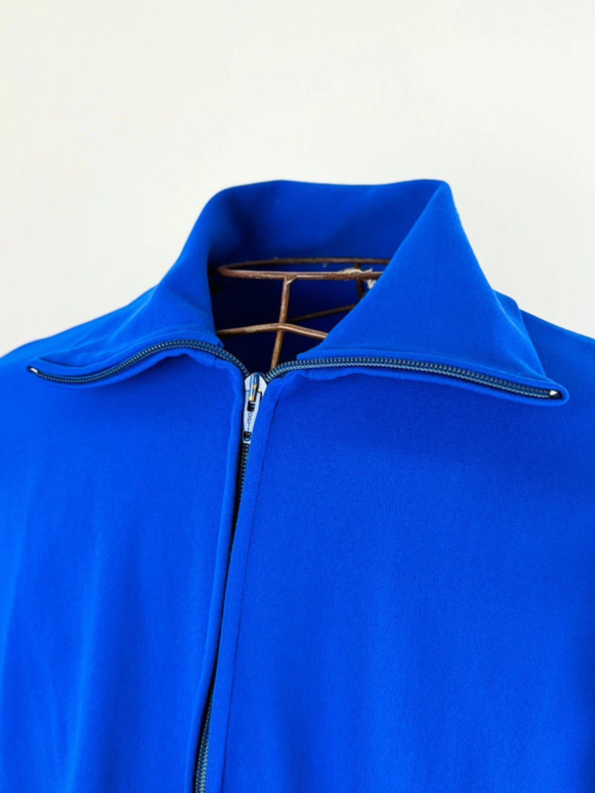 1970s Track Jacket Full Zip Royal Blue Large