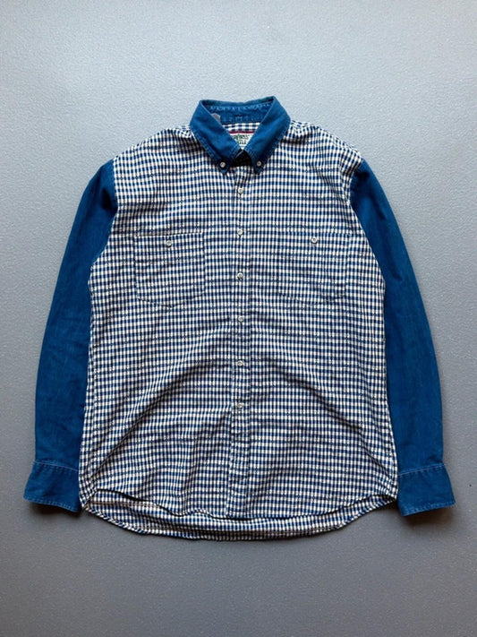 Western Shirt Aztec Rockabilly Large Men’s Vintage