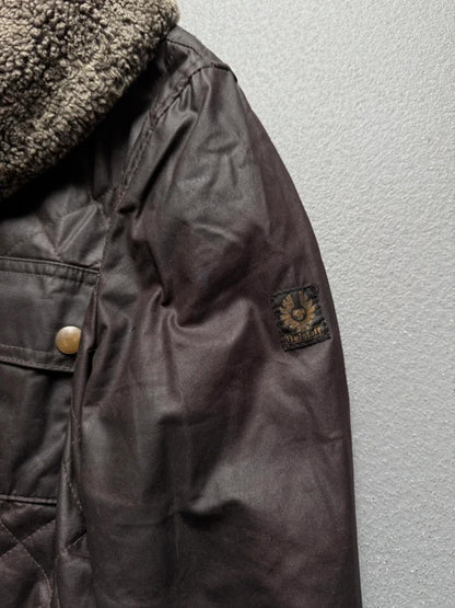 Belstaff Wax Quilted Jacket Brown Ladies Size 46 / UK 14