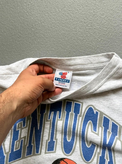 Vintage Single Stitch Kentucky Basketball T Shirt Large